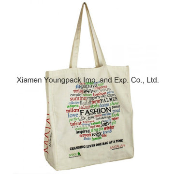 Promotional Reusable Custom Printed Cotton Carrier Bag